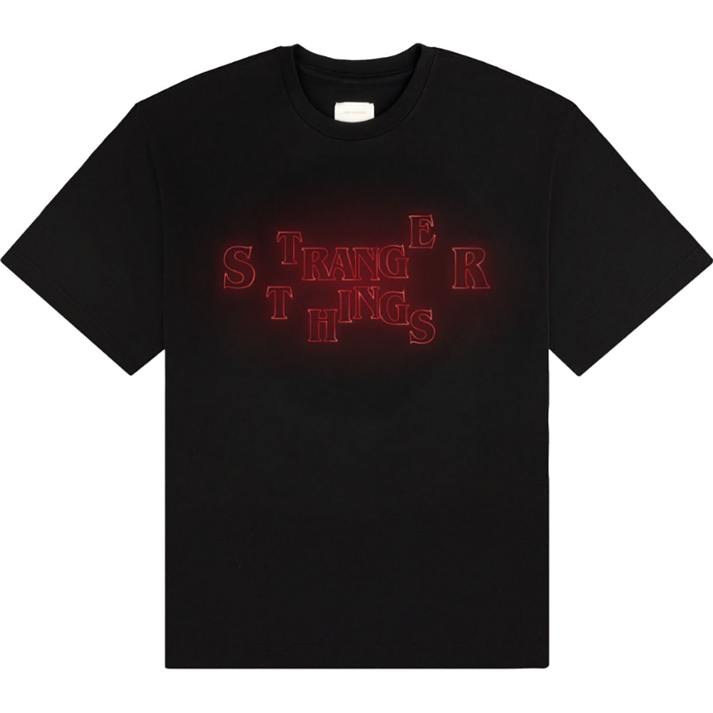 Stranger things - Neon Logo Tshirt Homme - Noir